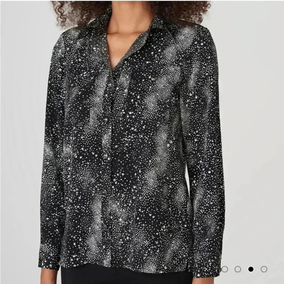 Karl lagerfeld Paris Star Print Long Sleeve Shirt - Picture 2 of 10